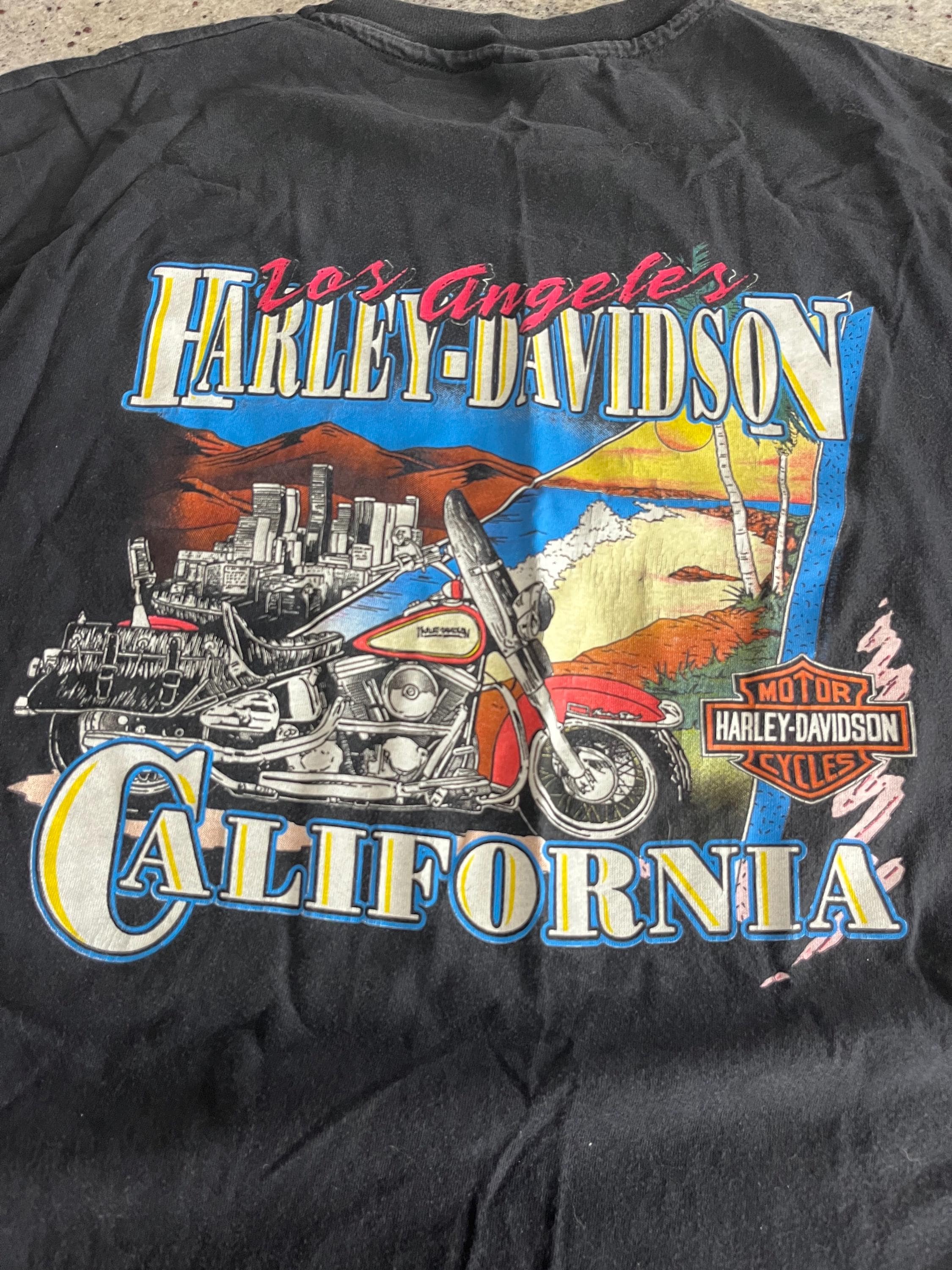 Vintage 1990s Harley Davidson Graphic T Shirt the Strong Survive