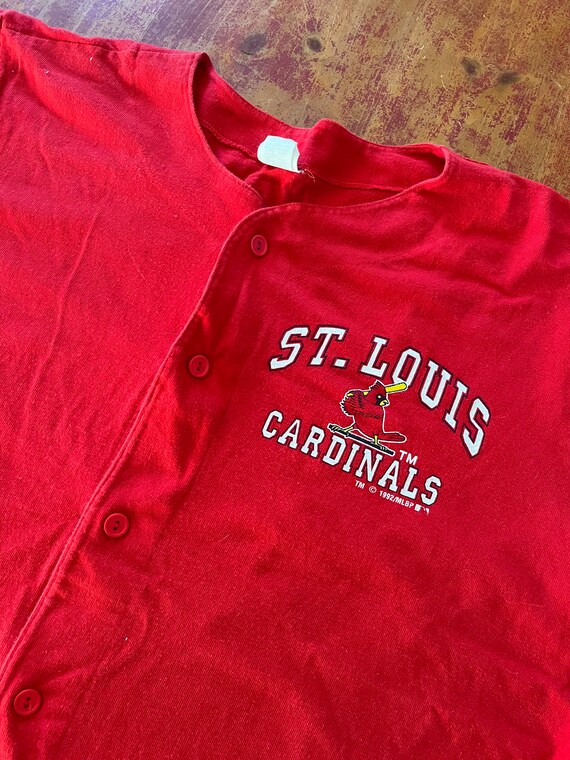 Vintage 90s St Louis Cardinals Baseball Jersey Si… - image 10
