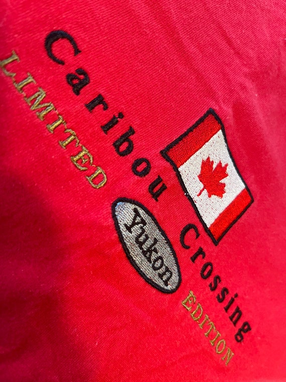 Vintage Canadian Caribou Crossing T Shirt Yukon Li