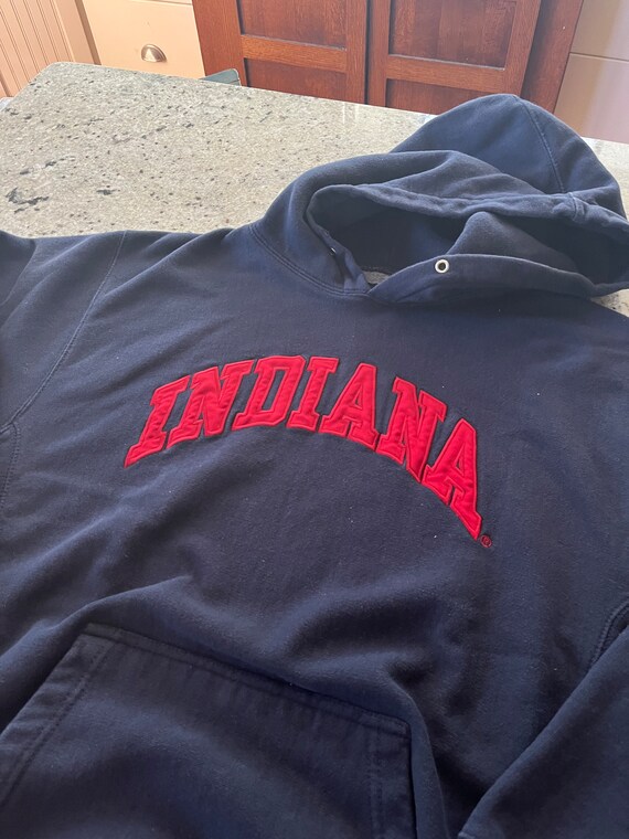 Vintage Indiana Reverse Weave Hoodie Sweatshirt S… - image 5