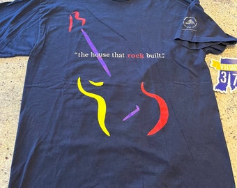 Vintage 1990 Rock and Roll Hall of Fame The House That Rock Built T-Shirt Size Large Double Sided Inductees