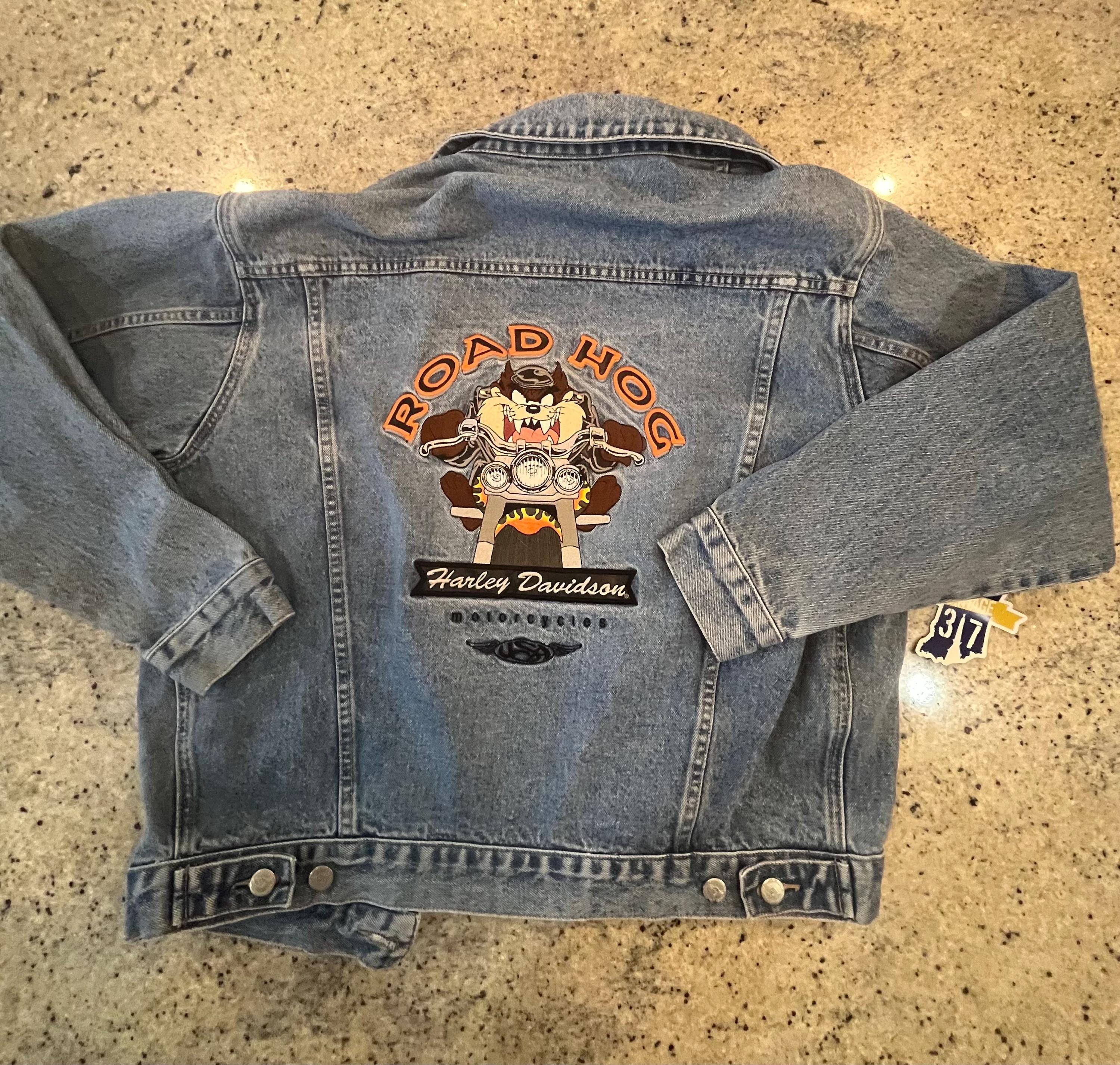 Harley Davidson Vintage Denim Jacket - Etsy