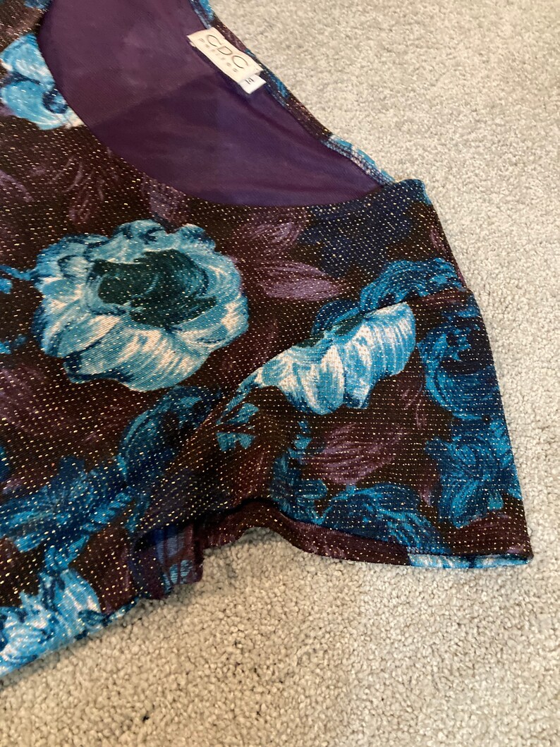 EUC women\u2019s petite size 14 dress by CDC purple and blue
