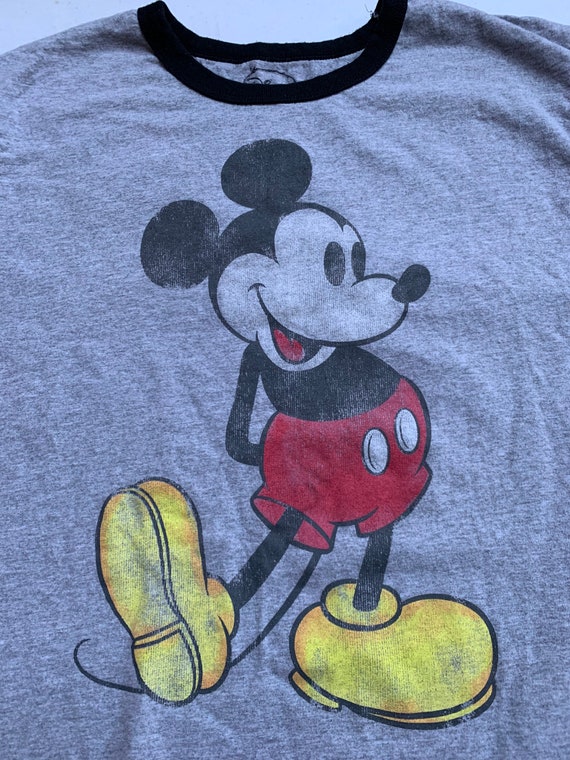 Disney Mickey Mouse Ringer Tee Shirt 