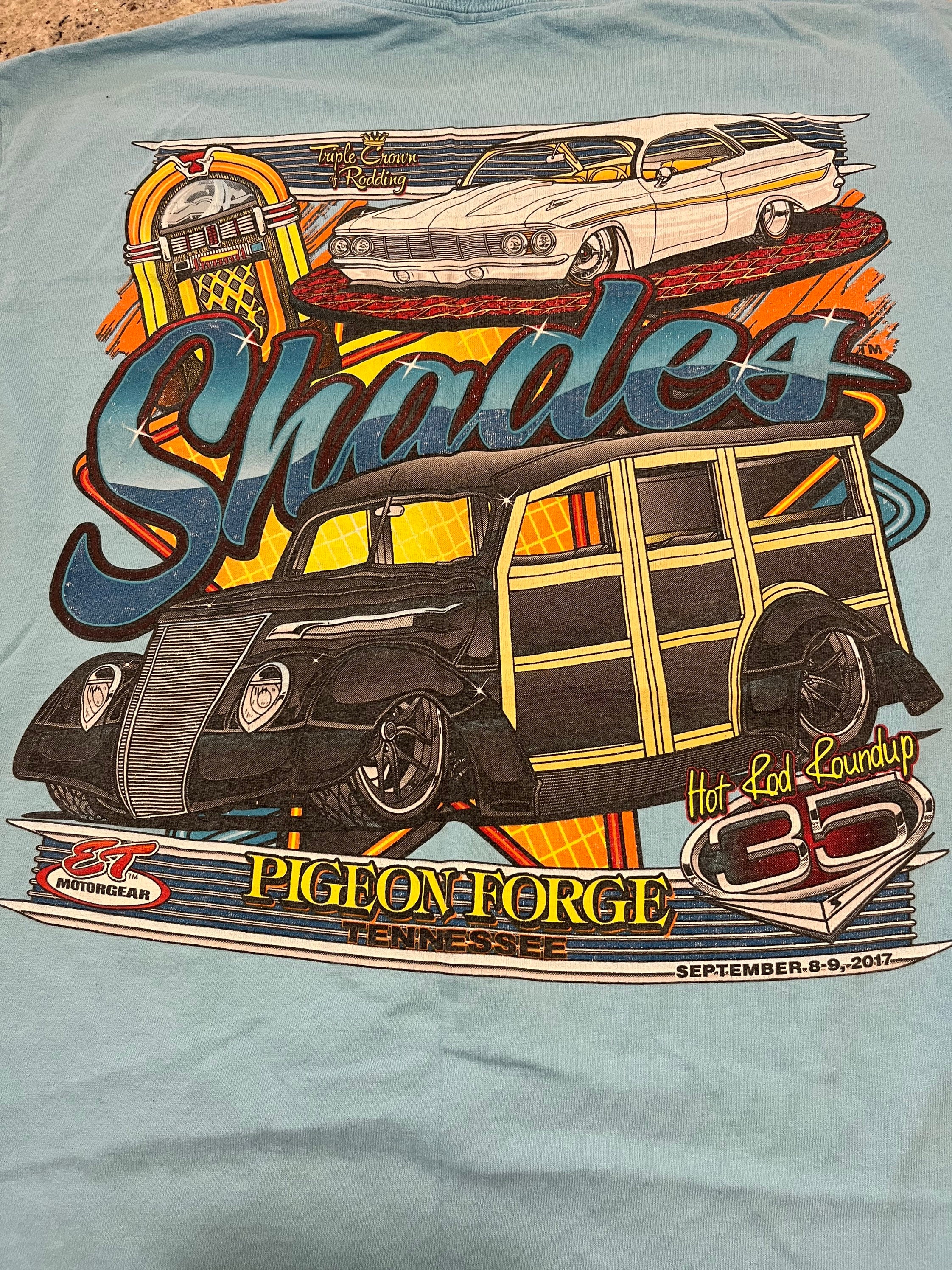 Shades of the Past Car Show Pigeon Forge Tennessee T Shirt
