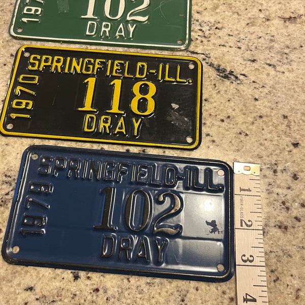 Motorcycle License Plate Lot Etsy