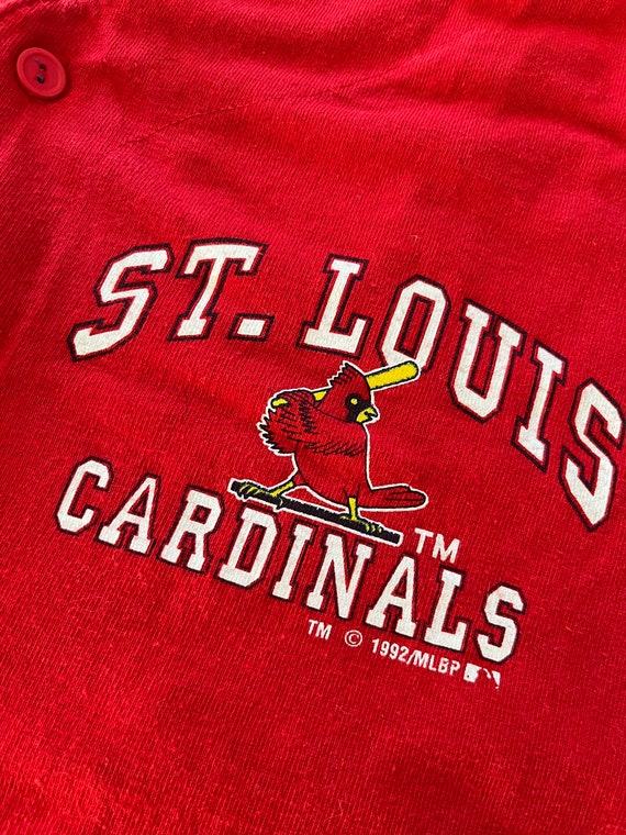 Vintage 90s St Louis Cardinals Baseball Jersey Si… - image 2
