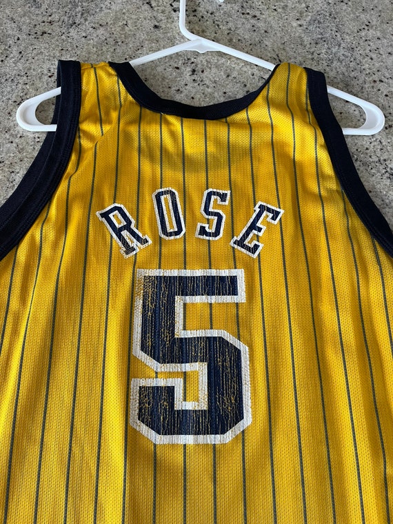 Vintage 90s Indiana Pacers Jalen Rose Champion Brand Jersey # 5
