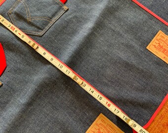 小物 70s LEVI'S PLACE MAT 4PC SET 501BIG E Vintage 70s Big E Levi's Denim 501 Placemat Set With