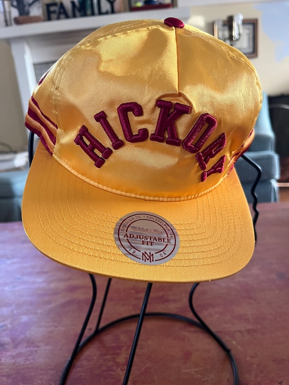 Philadelphia 76ers Mitchell & Ness Hardwood Classics Snapback Hat - Gold/ Black
