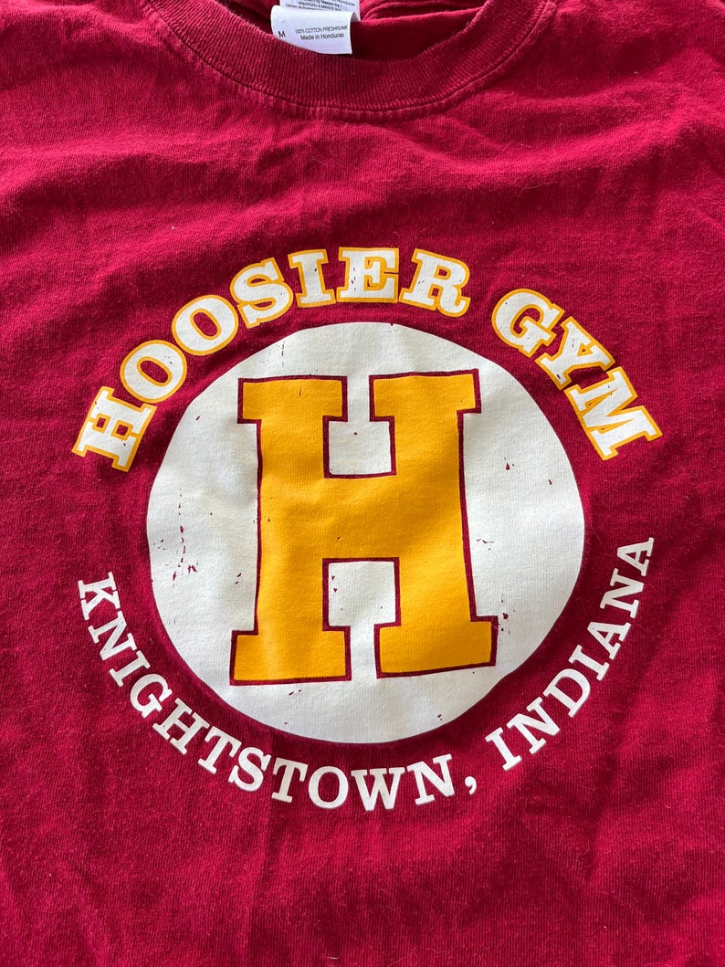 Vintage Hoosier Gym Knightstown Indiana T Shirt Long Sleeve Size Medium ...