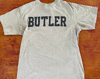 Vintage 90s Champion Brand Butler University T-Shirt Tagged Size Medium, Fits as a Small Fine Condition