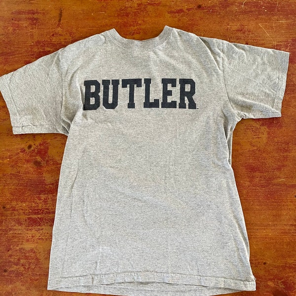 Vintage 90s Champion Brand Butler University T-Shirt Tagged Size Medium, Fits as a Small Fine Condition