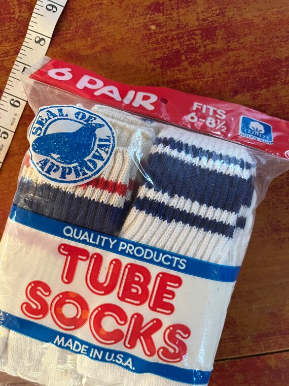 Vintage 60s 70s Athletic Tube Socks Size Youth or Small Adult Etsy