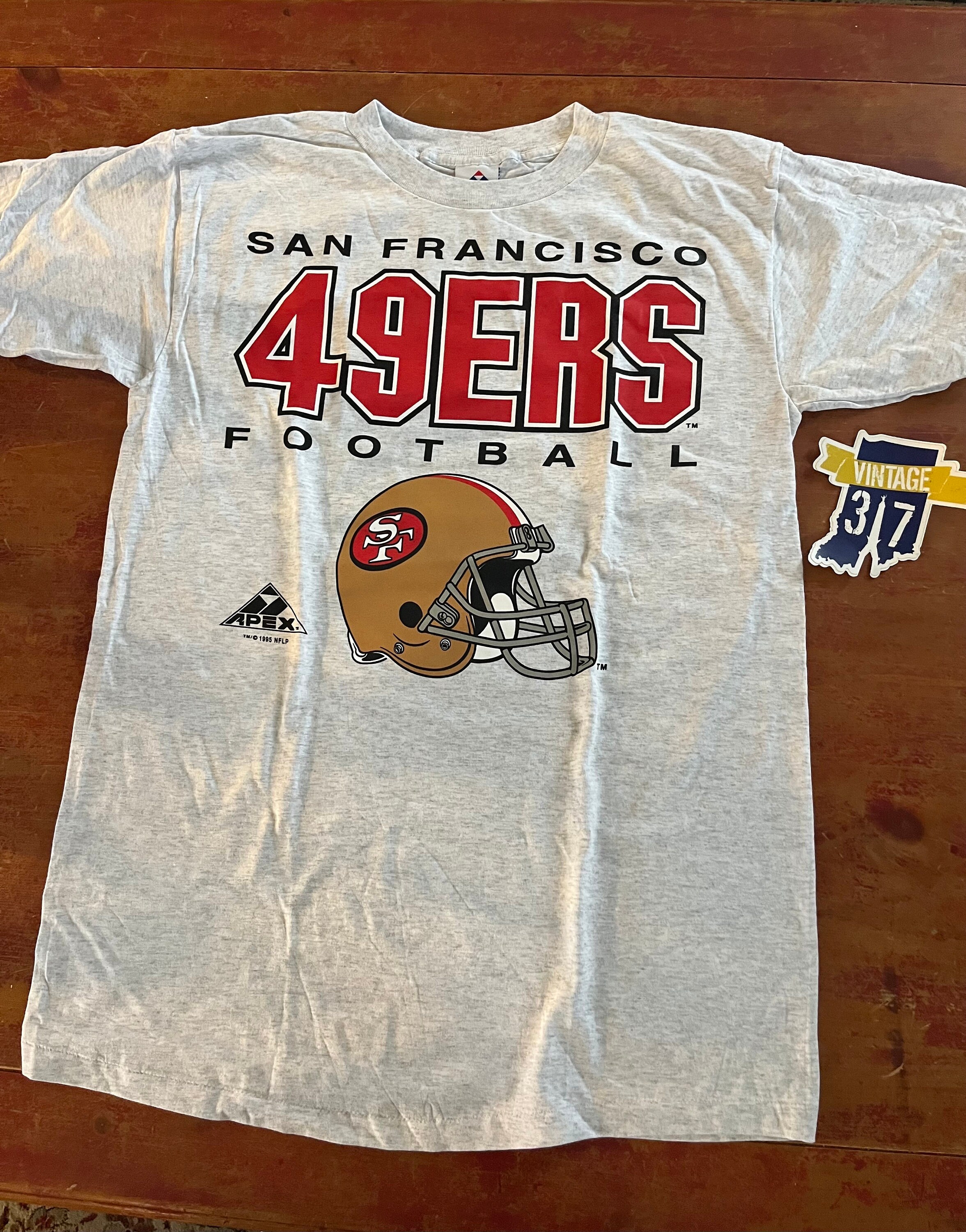 Vintage 90s San Francisco 49ers T Shirt Size Large Awesome Graphic