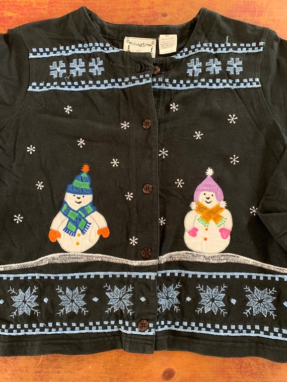 Vintage Michael Simon New York Designer Snowman C… - image 1