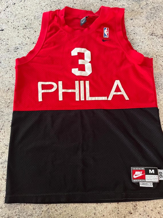 Vintage Allen Iverson Philadelphia 76ers Basketball Jersey #3 Size