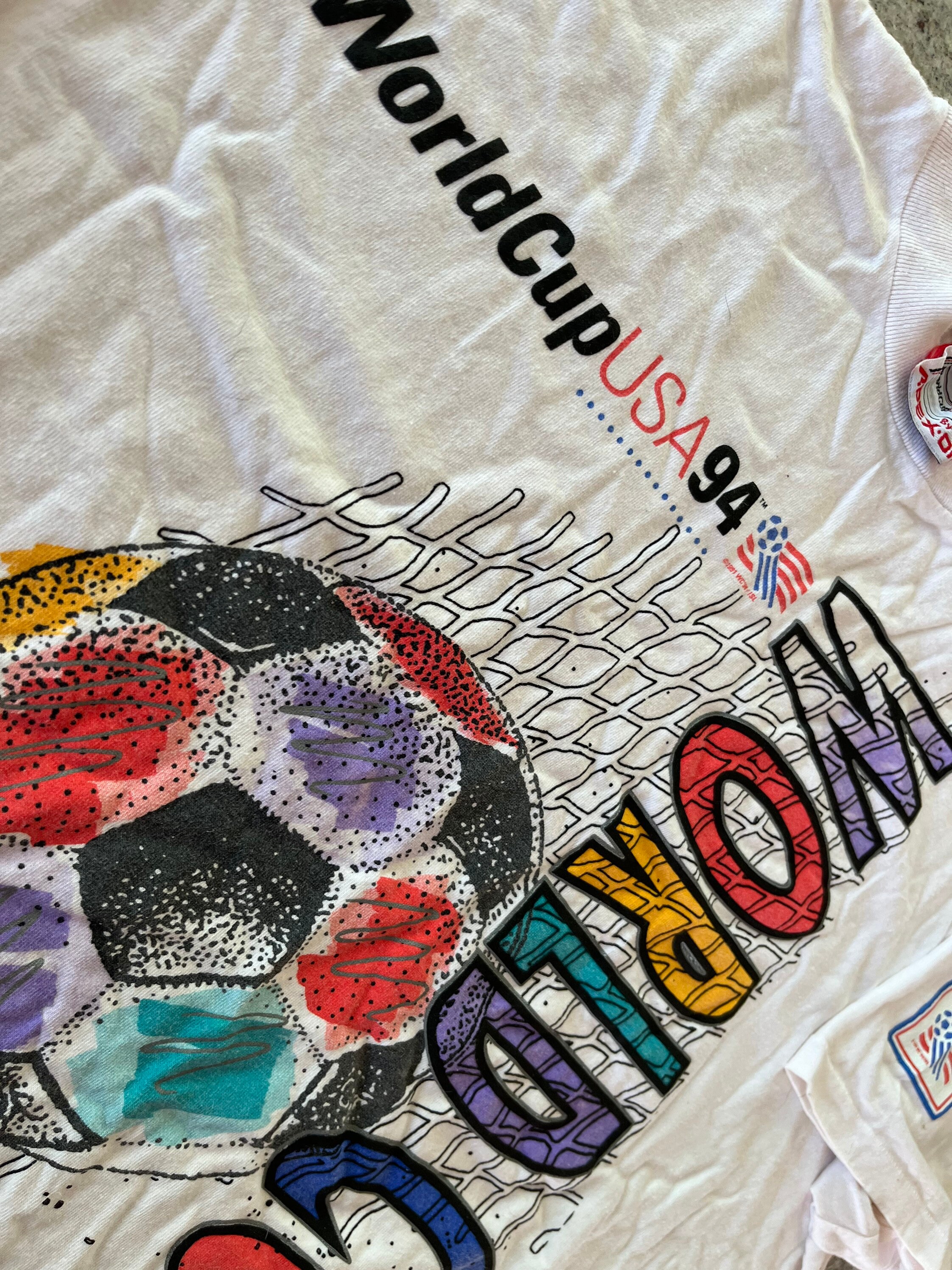 ヴィンテージ 1994 ワールドカップ サッカー T シャツ サイズ 2XL