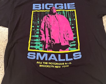 Biggie Smalls The Notorious B.I.G. T Shirt Size XL Brooklyn New York Awesome Graphic