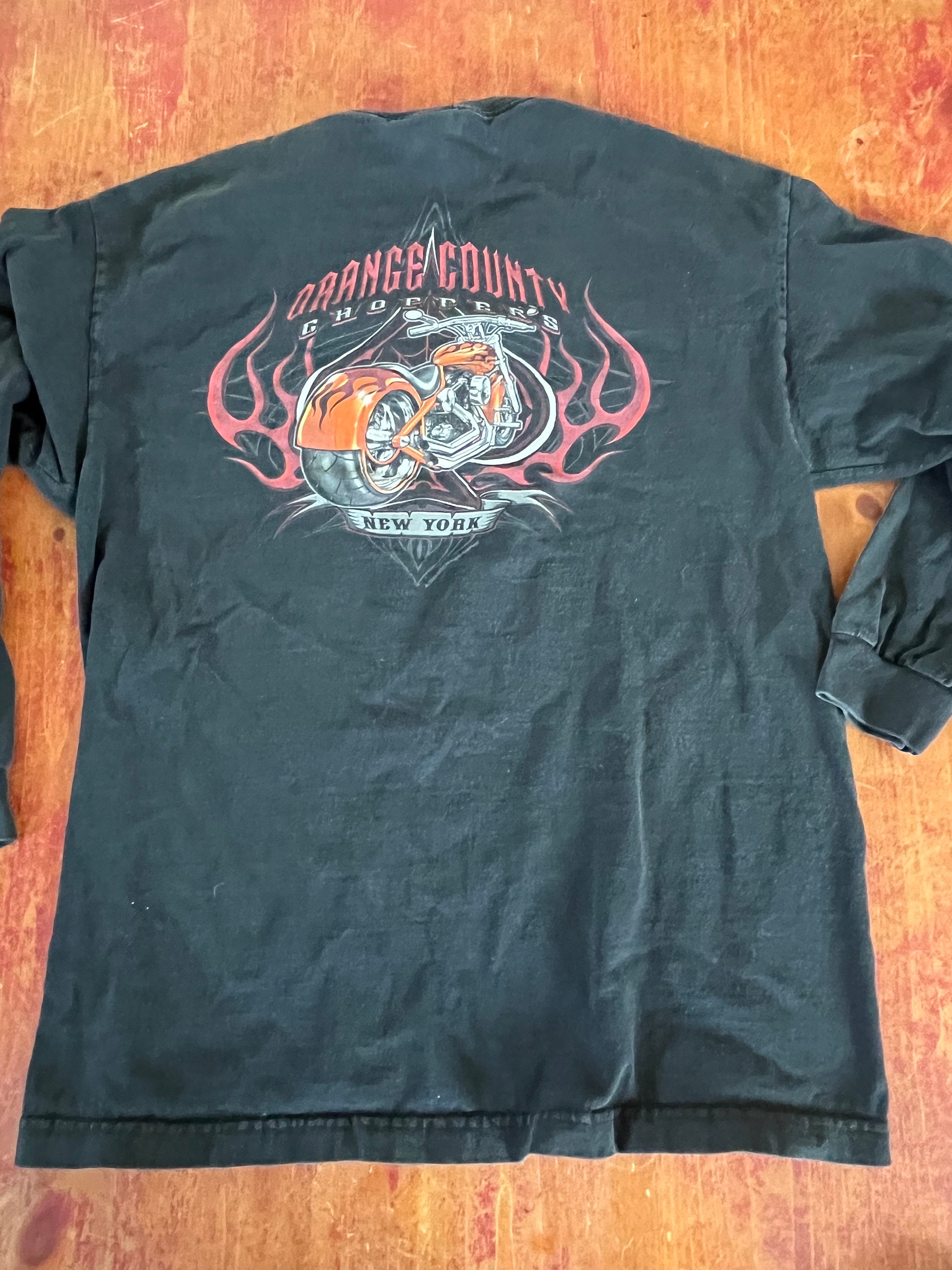 Vintage Orange County Choppers New York T Shirt Long Sleeve Size