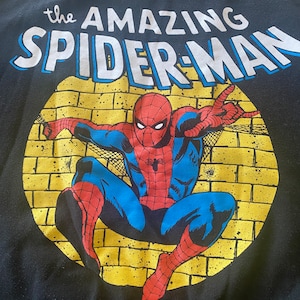 The Amazing Spider-Man Sweatshirt ** Size Medium ** Bright Graphic