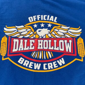 Vintage Dale Hollow Kentucky Brew Crew T Shirt Size 3XL