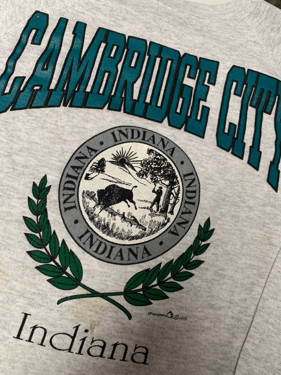 Vintage Cambridge City Indiana Crewneck Sweatshir… - image 2