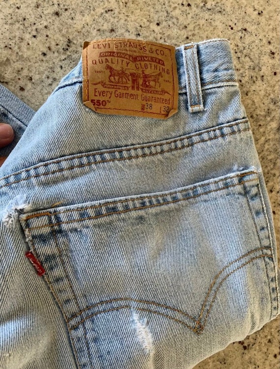 VTG Vintage LEVIS 550 Relaxed Fit Distressed Dest… - image 2