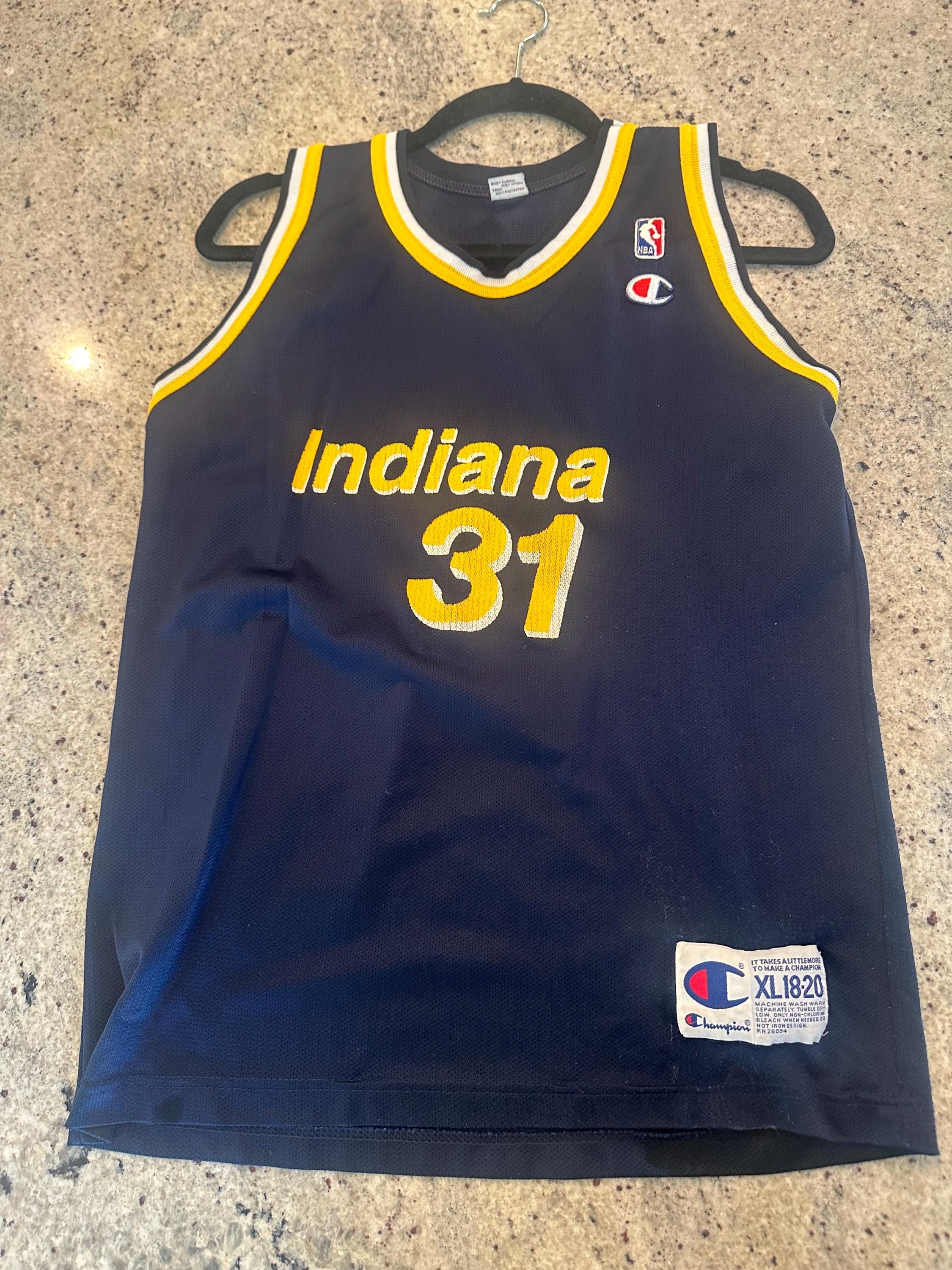 Vintage 90s Indiana Pacers Reggie Miller Champion Brand Jersey