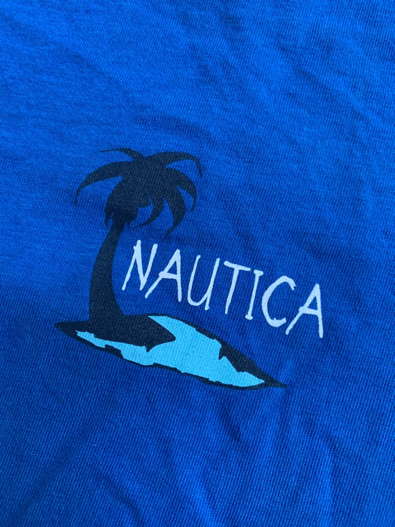 Vintage Nautica Open Seas  T Shirt Size Large Awe… - image 3