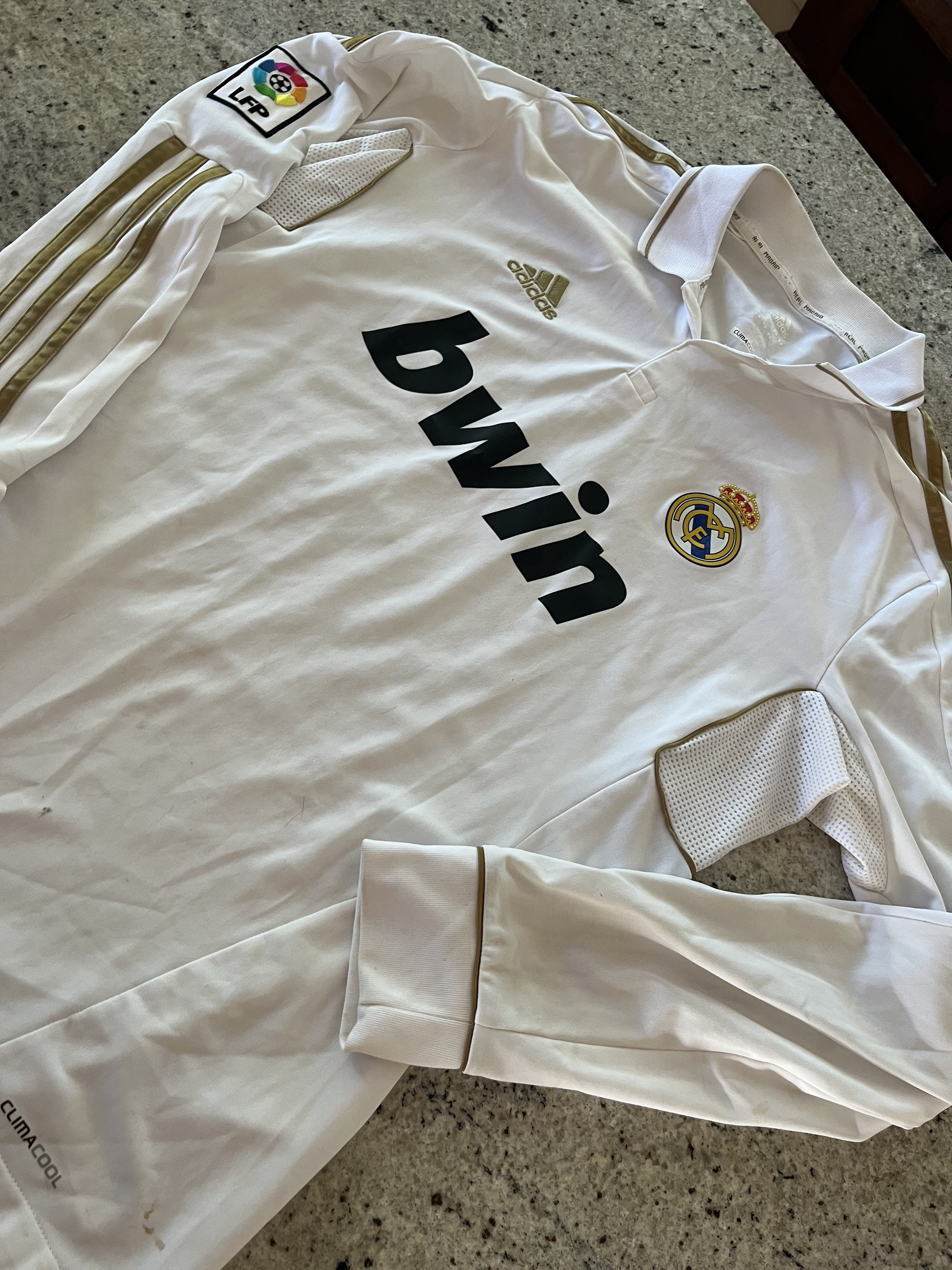 Real Madrid Camiseta Fútbol Larga Tamaño Grande - Etsy España