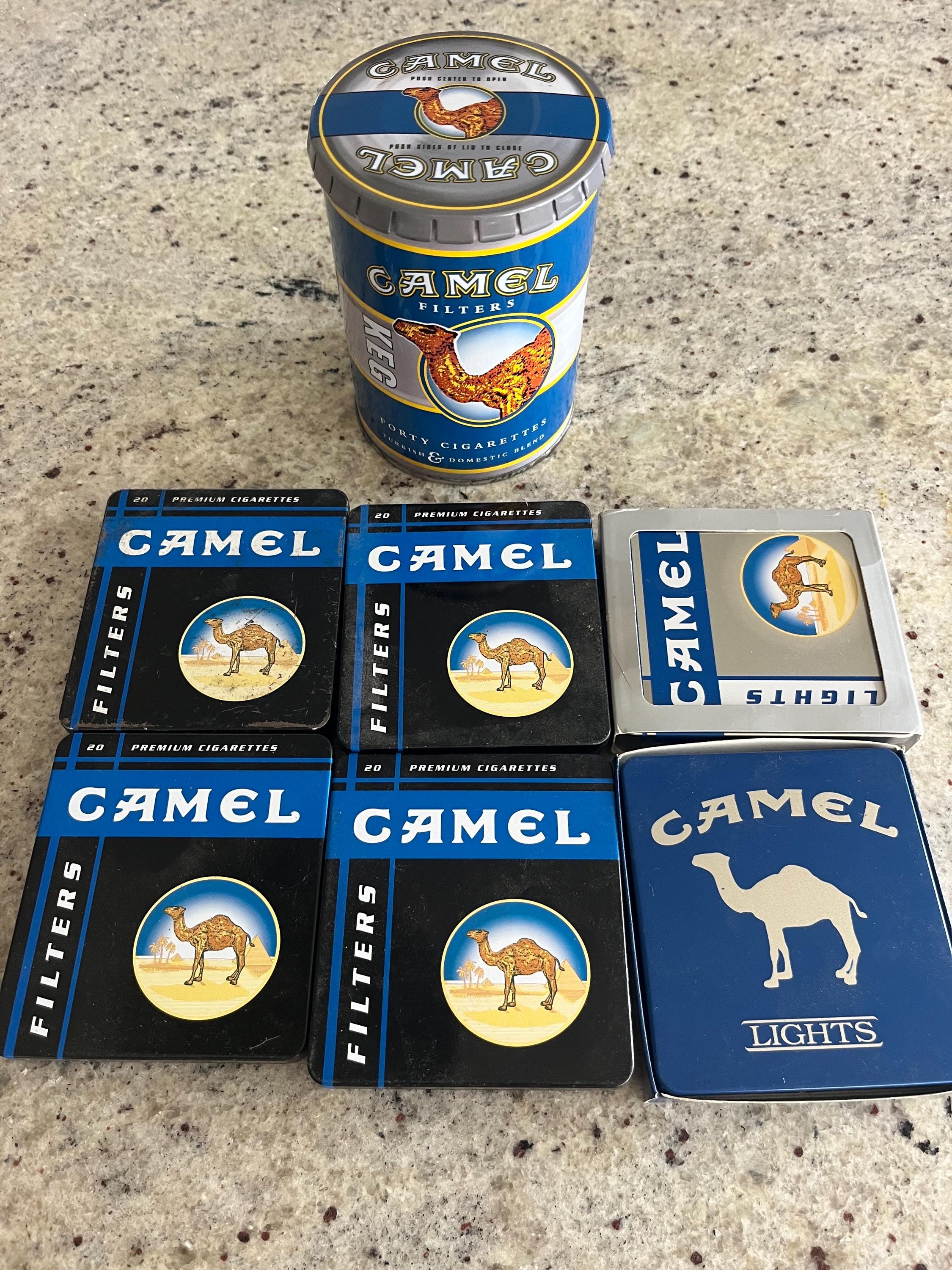 Vintage Lot of 7 Camel Cigarettes Tins 90s Tobacco Advertising - Etsy