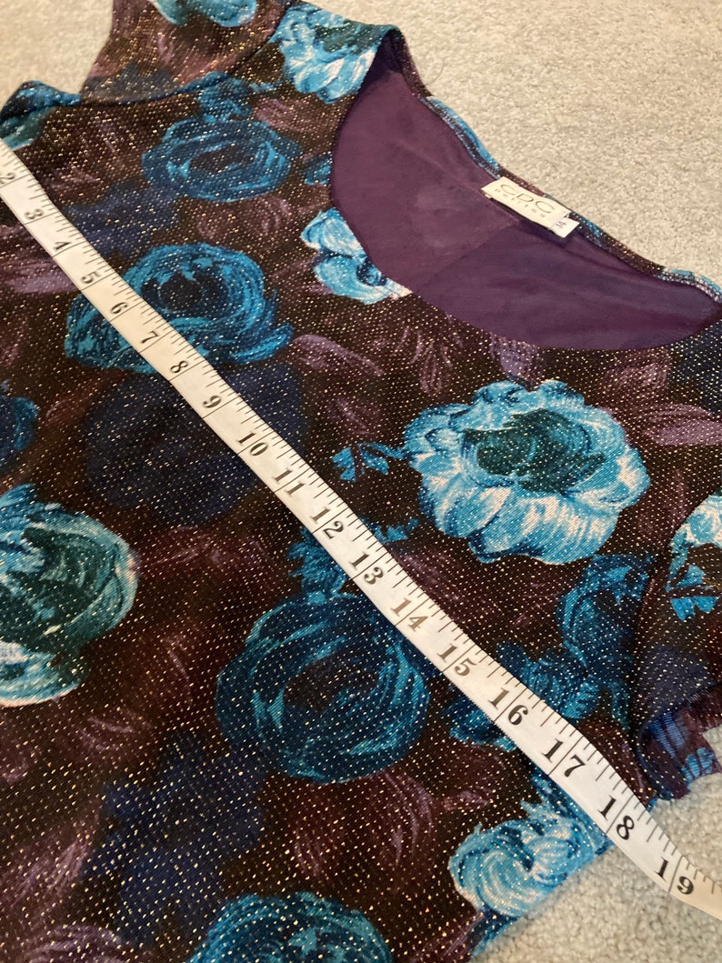 EUC women\u2019s petite size 14 dress by CDC purple and blue
