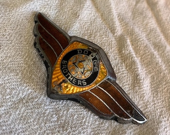 Antique Dodge Brothers Trunk Deck Lid Winged Emblem Rare 30s 40s