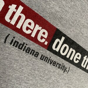 Vintage IU Indiana University Alumni Been There Done That T Shirt Size 2XL image 9