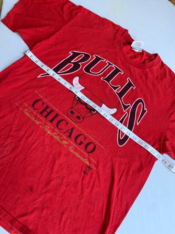 Vintage 90s Chicago Bulls T Shirt Size XL Quality… - image 5