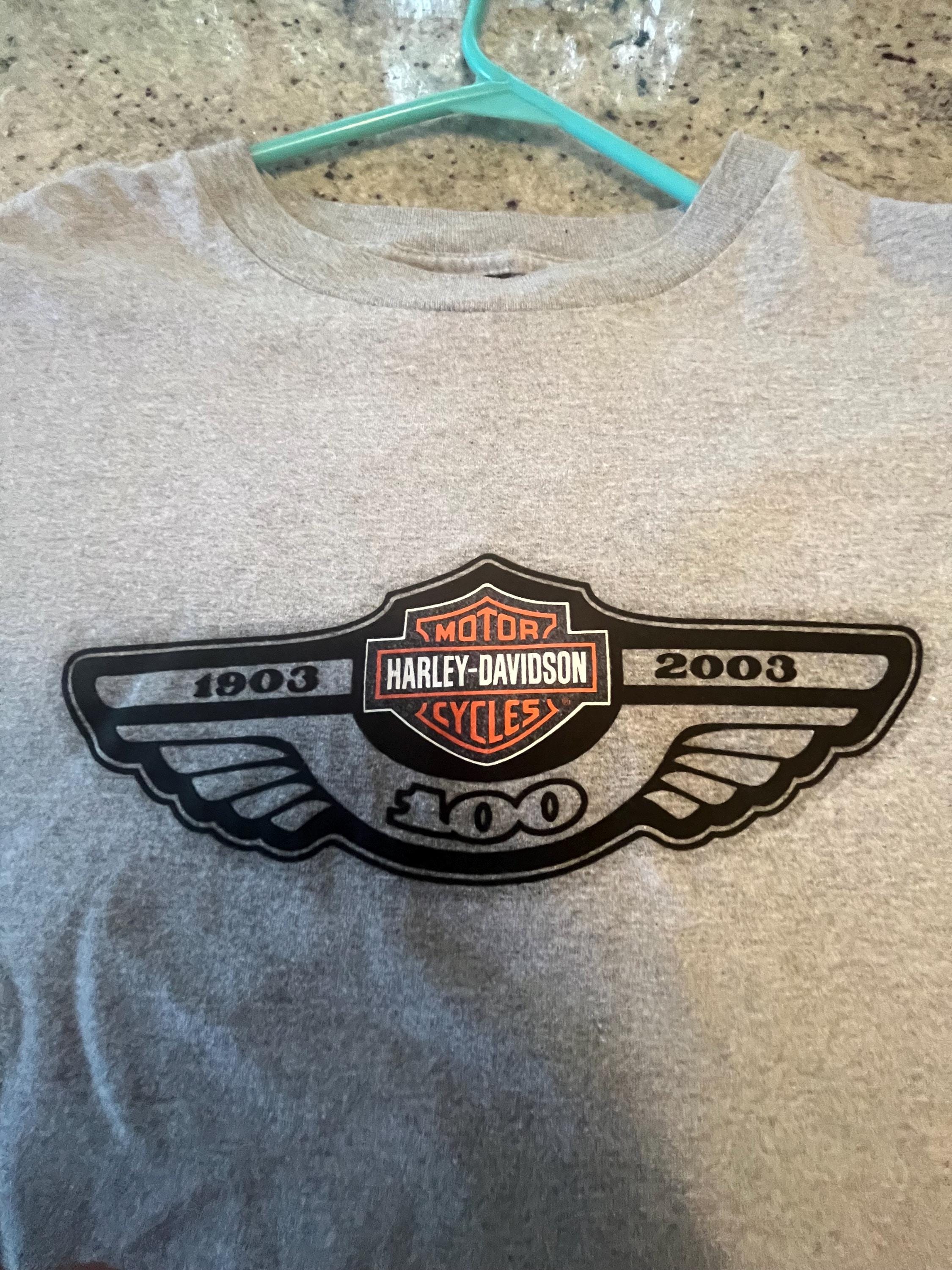 Vintage 2003 100 Year Anniversary Harley Davidson T Shirt Size 2XL