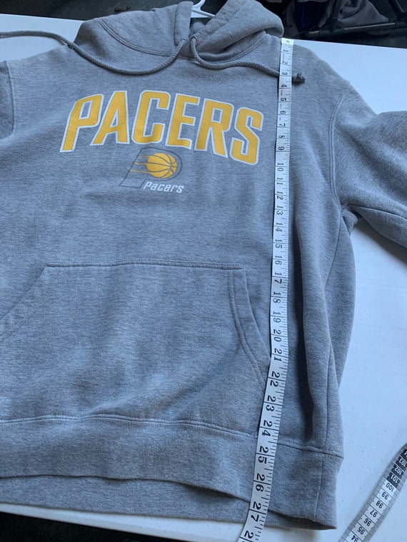 Indiana Pacers Classic Gray Hoodie Sweatshirt Siz… - image 6