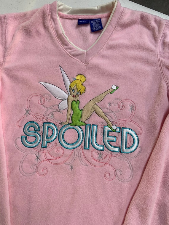 Vintage Disney Tinkerbell Spoiled Fleece Sweater … - image 2