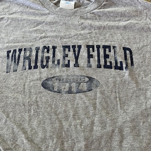 Vintage Wrigley Field 1914 T Shirt Size XL but may fit like Large or Medium Perfect Fade