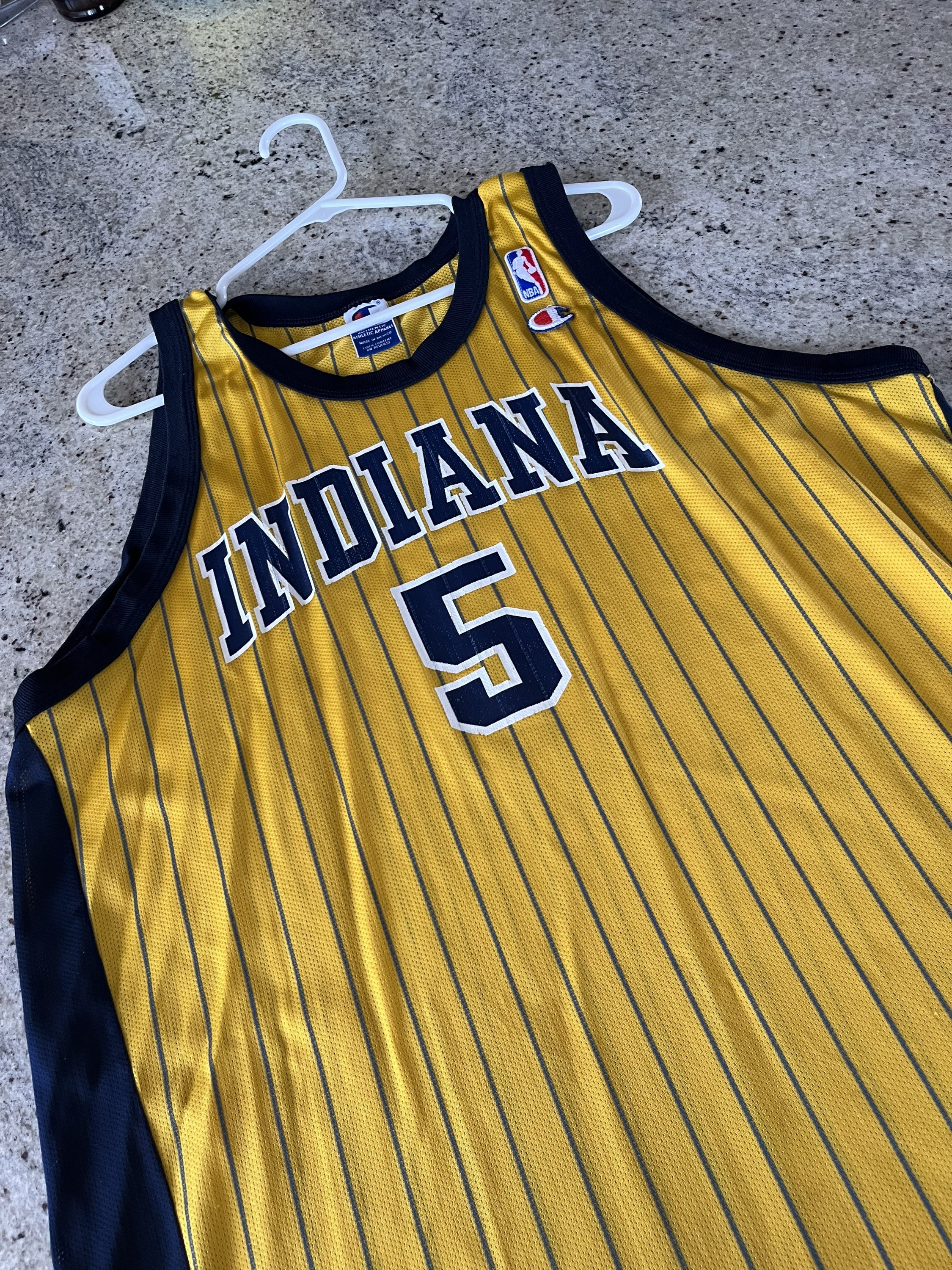 Vintage 90s Indiana Pacers Jalen Rose Champion Brand Jersey # 5