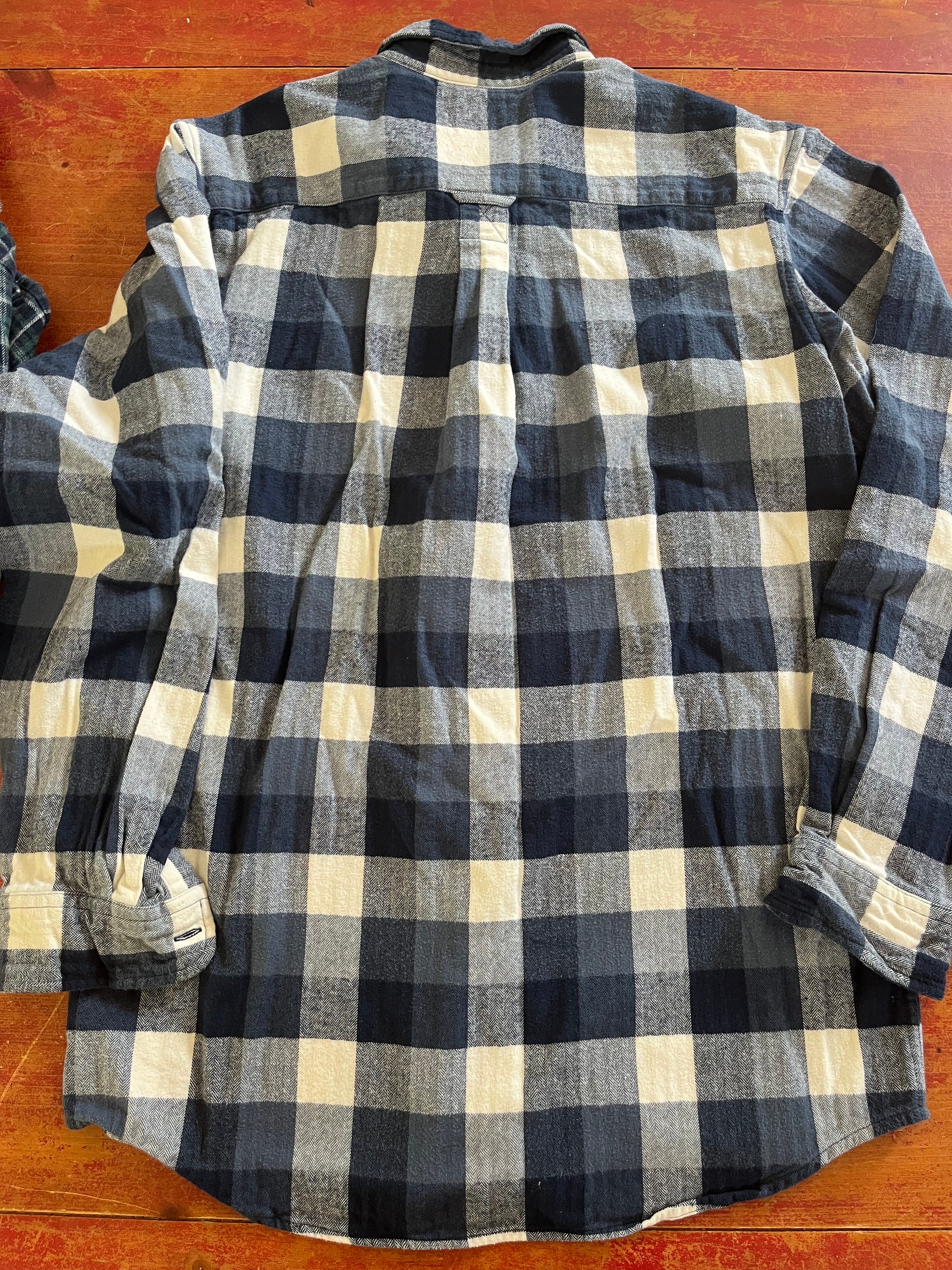 Chemise Vintage En Flanelle à Carreaux Golden Key - Taille XL, 100% Coton, Occasion Très Bon état
