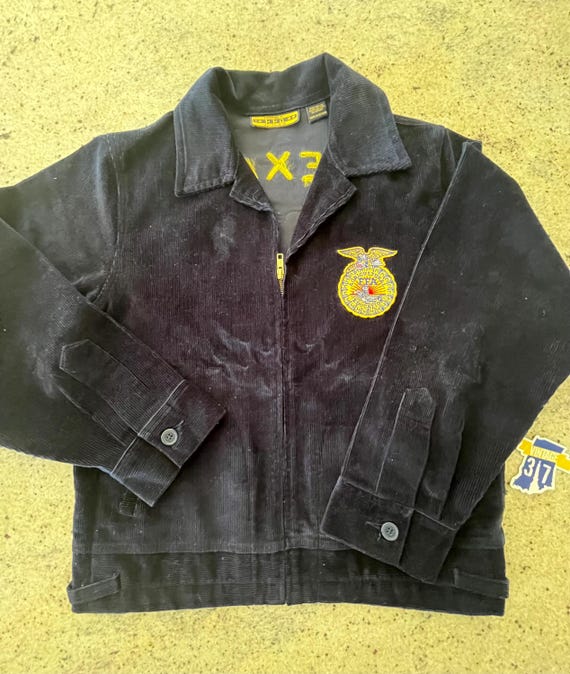 Vintage FFA Future Farmers of America Corduroy Jacket Size 38