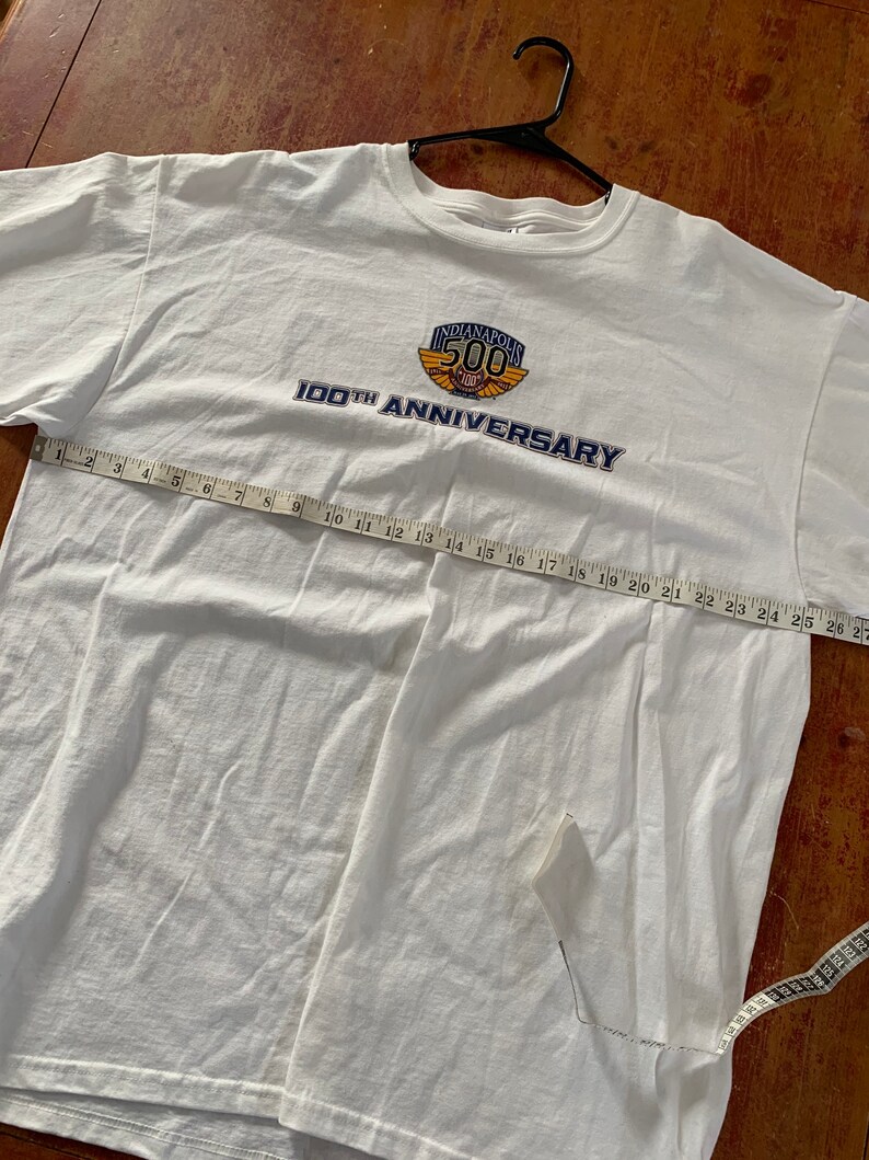 Indy 500 IMS 100th Anniversary T Shirt Indianapolis Motor Speedway Size 2XL