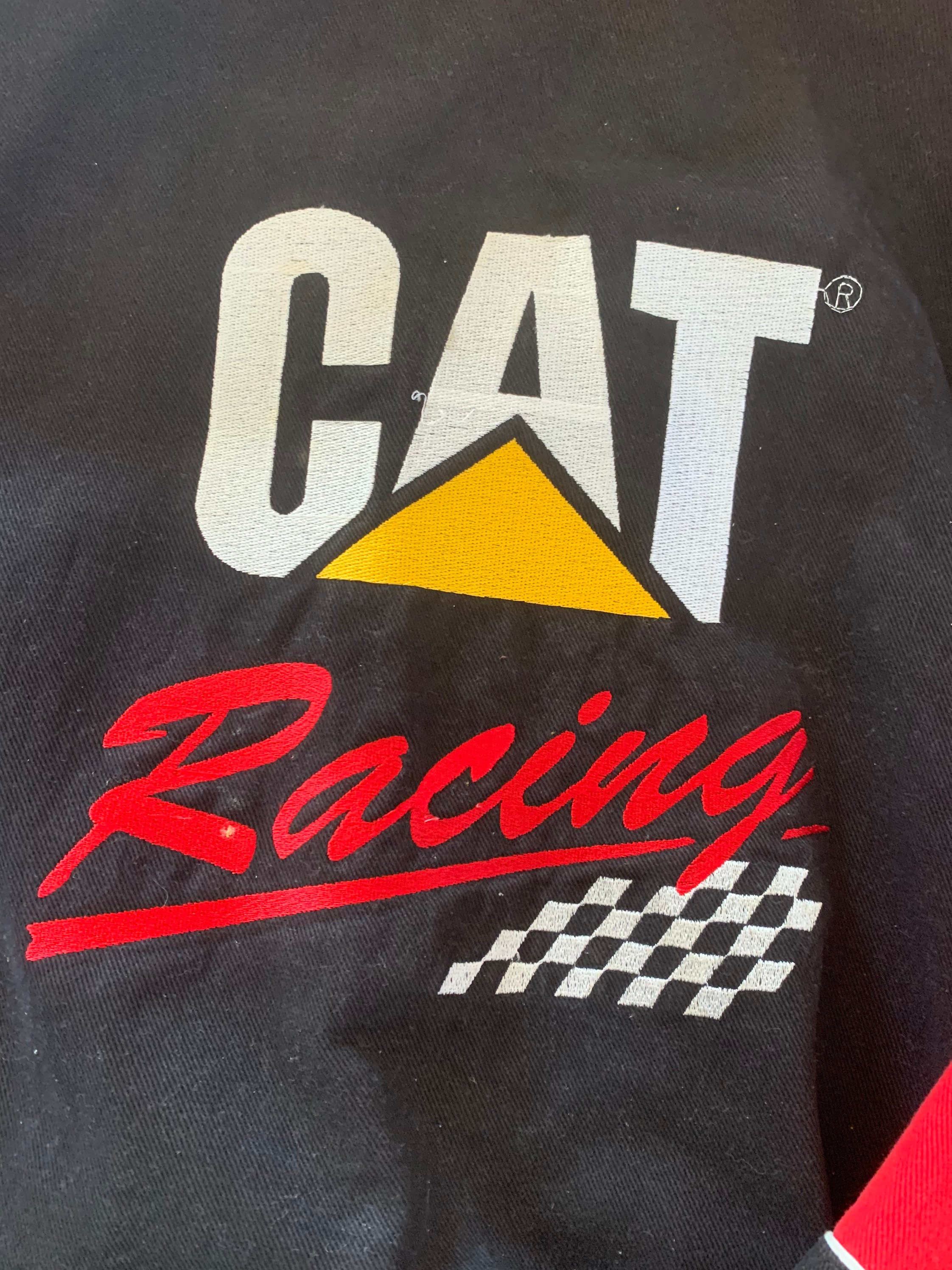 Vintage Ward Burton NASCAR Cat Racing Jacket Size XL Quality Made 