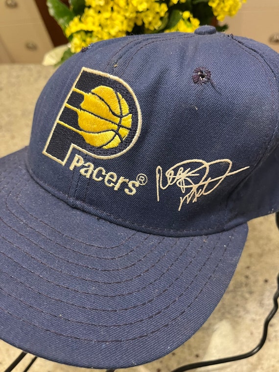 Vintage Indiana Pacers Reggie Miller Embroidered Signature Snapback Hat Cap Quality 31 Nice Made in USA Etsy UK