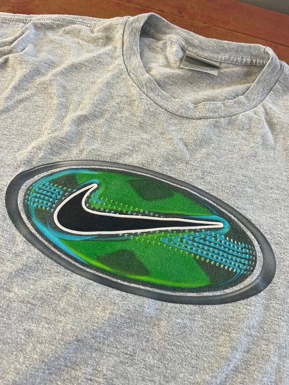 Vintage NIKE T Shirt Size Extra Large XL Unique Blue Green