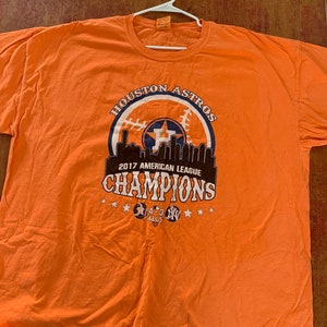 Houston Astros American League Champs 2017 World Series Size 4XL Orange