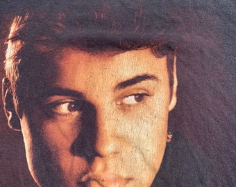 2012 Justin Bieber Believe Tour Concert T Shirt Size Large Nice Double Sided