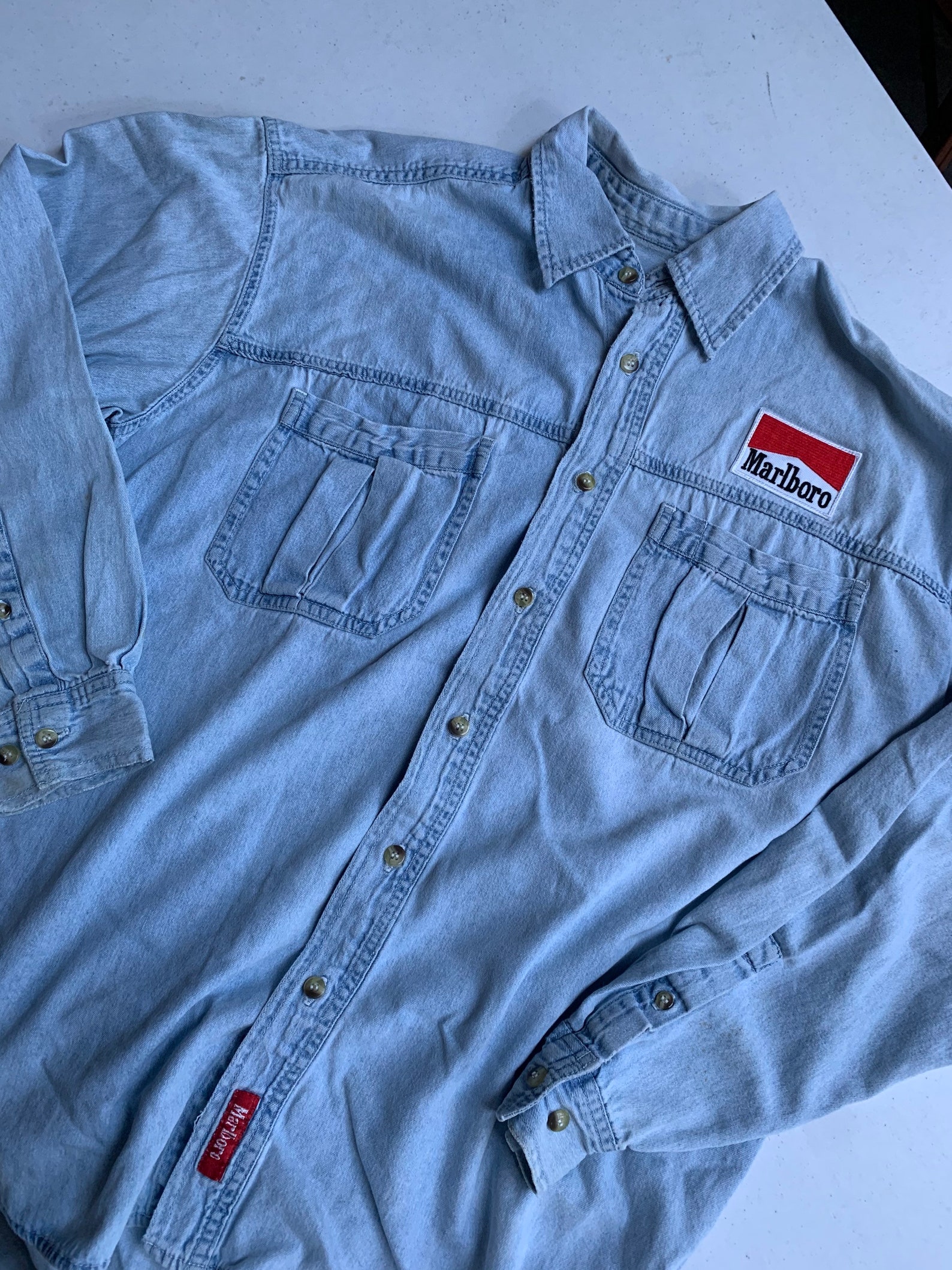 marlboro shirt button up